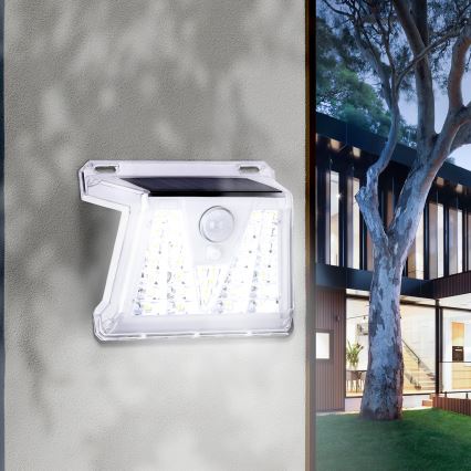 Aigostar - Lámpara solar LED exterior con sensor LED/1,48W/3,7V IP65 1200 mAh