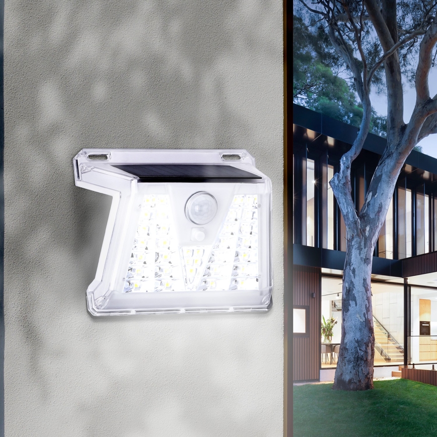 Aigostar - Lámpara solar LED exterior con sensor LED/1,48W/3,7V IP65 1200 mAh