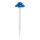 Aigostar - Lámpara solar LED LED/0,006W/1,2V 100 mAh 2700K IP44 azul