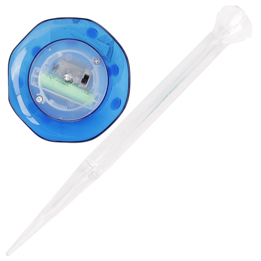 Aigostar - Lámpara solar LED LED/0,006W/1,2V 100 mAh 2700K IP44 azul