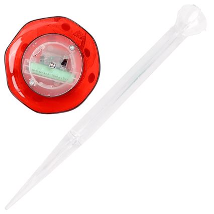 Aigostar - Lámpara solar LED LED/0,006W/1,2V 100 mAh 2700K IP44 rojo