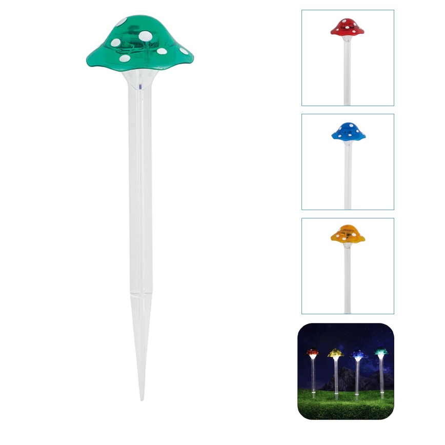 Aigostar - Lámpara solar LED LED/0,006W/1,2V 100 mAh 2700K IP44 Verde