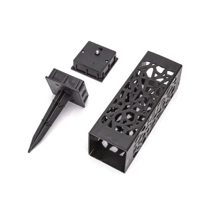 Aigostar - Lámpara solar LED LED/0,006W/1,2V 100 mAh 28,5 cm negro 6500K IP44