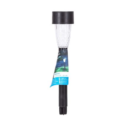 Aigostar - Lámpara solar LED LED/0,006W/1,2V 40 mAh 29,7 cm negro 6500K IP44
