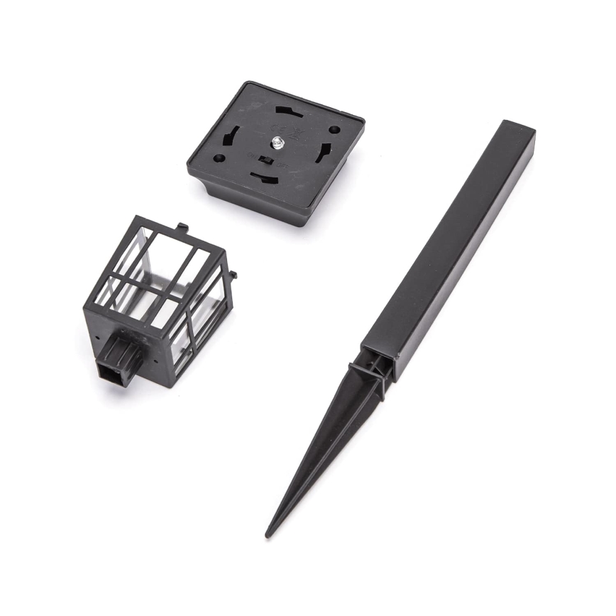 Aigostar - Lámpara solar LED LED/0,006W/1,2V 32 cm 40 mAh negro 6500K IP44
