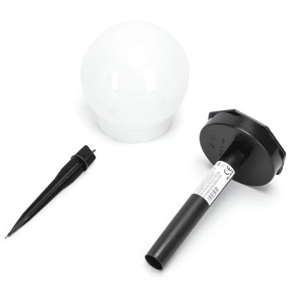 Aigostar - Lámpara solar LED LED/0,006W/1,2V 33cm 40 mAh negro 6500K IP44