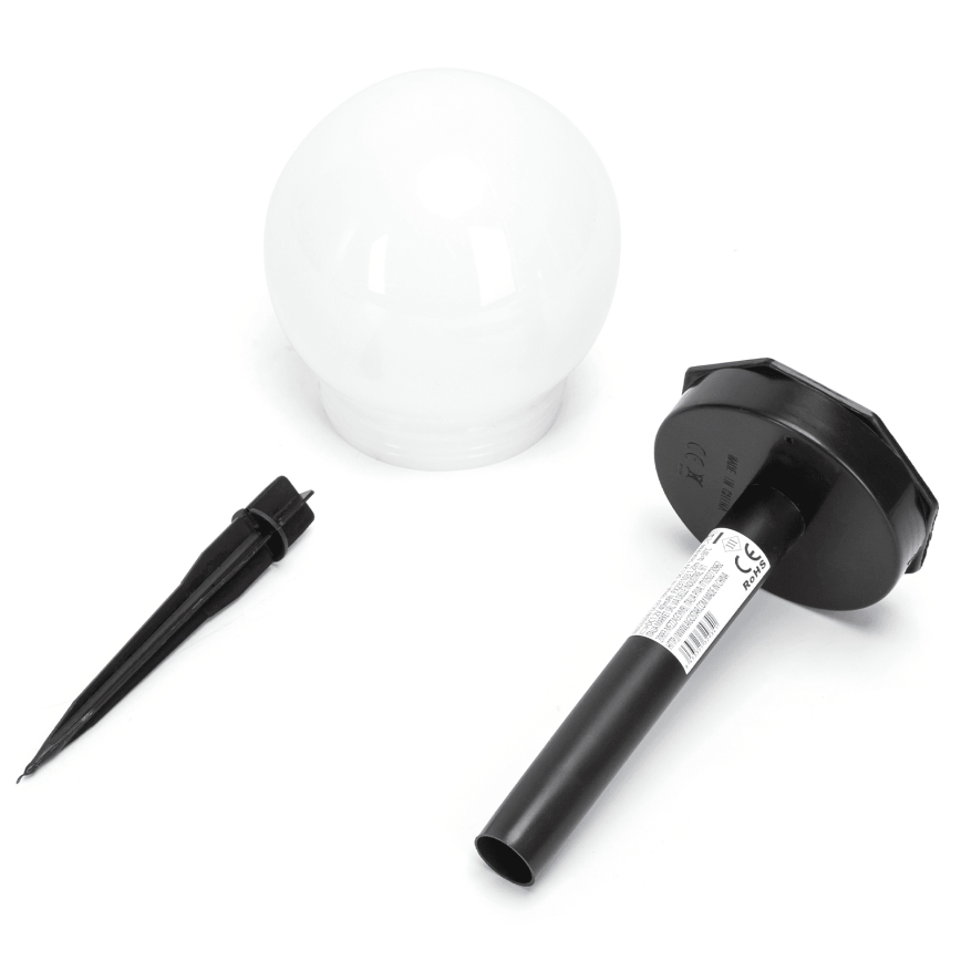 Aigostar - Lámpara solar LED LED/0,006W/1,2V 33cm 40 mAh negro 6500K IP44