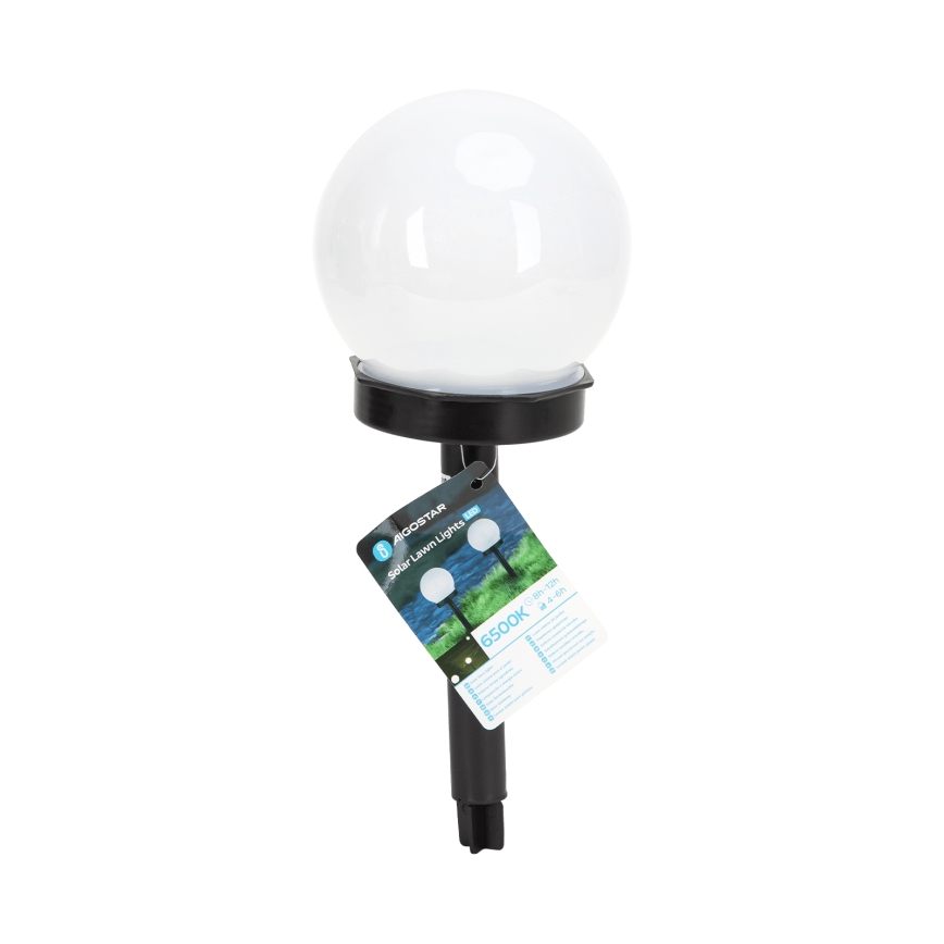 Aigostar - Lámpara solar LED LED/0,006W/1,2V 33cm 40 mAh negro 6500K IP44