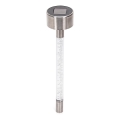 Aigostar - Lámpara solar LED LED/0,006W/1,2V 36,7cm cromo mate 6500K IP44