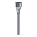 Aigostar - Lámpara solar LED LED/0,006W/1,2V 40 mAh 29,5 cm cromo mate 6500K IP44
