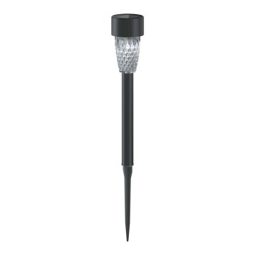Aigostar - Lámpara solar LED LED/0,006W/1,2V 40 mAh 29,7 cm negro 6500K IP44