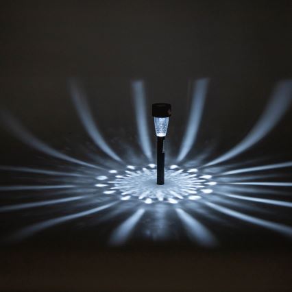 Aigostar - Lámpara solar LED LED/0,006W/1,2V 40 mAh 6500K IP44 29,7 cm