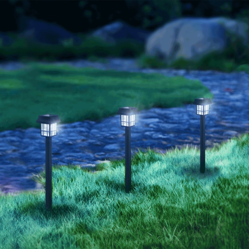 Aigostar - Lámpara solar LED LED/0,006W/1,2V 40mAh 6500K IP44 32 cm