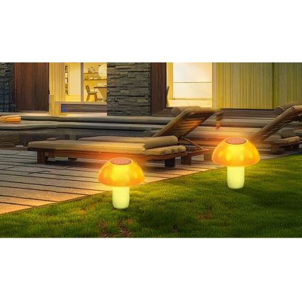 Aigostar - Lámpara solar LED LED/0,024W/1,2V 200 mAh 2700K IP44 boleto