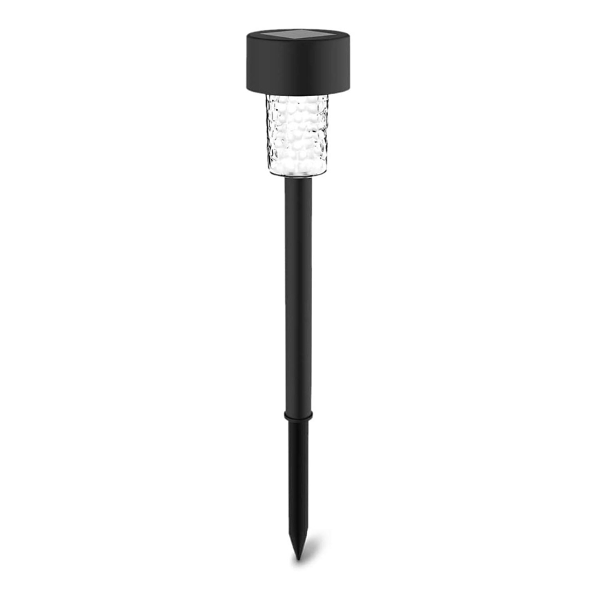 Aigostar - Lámpara solar LED LED/0,06W/2V 32,7 cm 6500K IP44 600 mAh negro