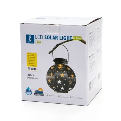 Aigostar - Lámpara solar LED LED/0,16W/2V 3000K IP44 400 mAh