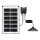 Aigostar - Lámpara solar LED LED/35W/12V 3000 mAh 6500K diá. 15 cm + control remoto