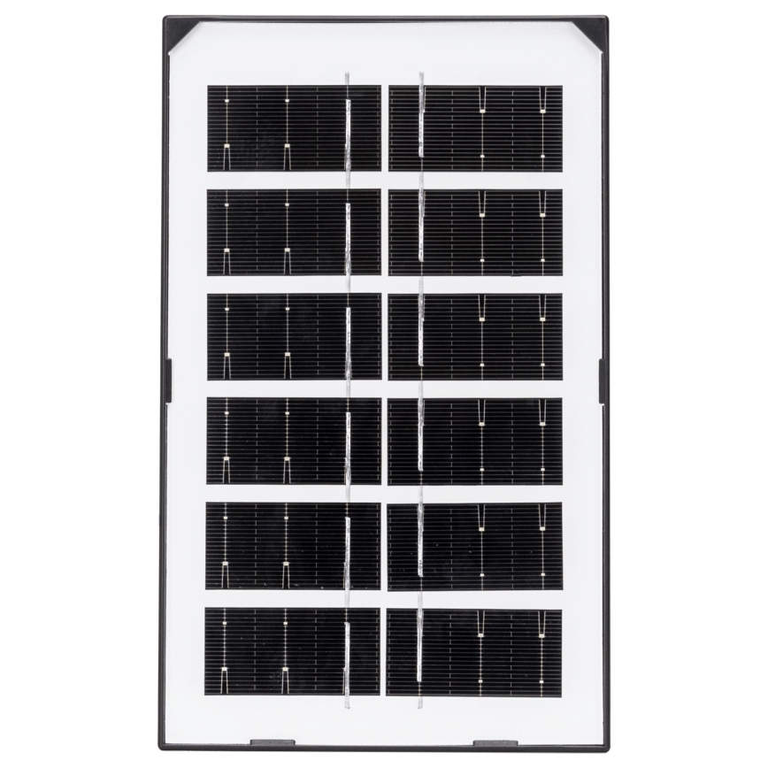 Aigostar - Lámpara solar LED con sensor, 35W/12V, 3000 mAh, 6500K, diámetro 15 cm, con control remoto