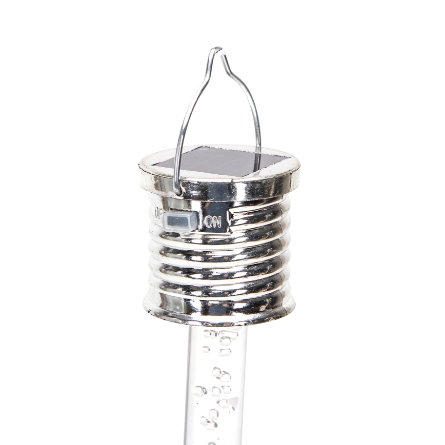 Aigostar - Lámpara solar LED RGB LED/0,006W/1,2V 4000 mAh cromo IP44