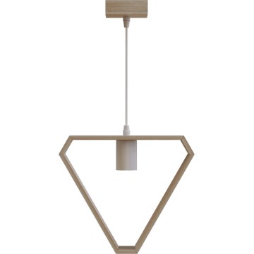Aigostar - Lámpara suspendida 1xE27/60W/230V beige