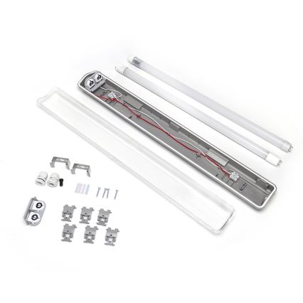 Aigostar - Lámpara técnica LED fluorescente 2xG13/9W/230V 4000K 66,6 cm IP65