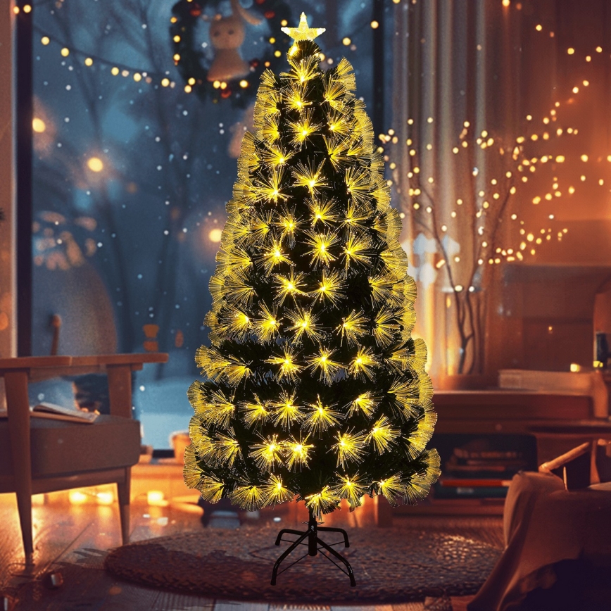 Aigostar - LED árbol de Navidad para exterior 205xLED/8 funciones 180cm IP44 blanco cálido