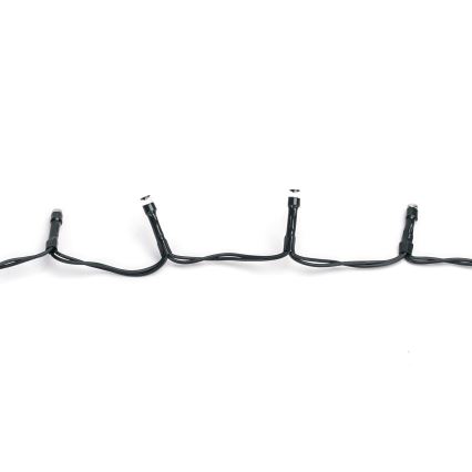 Aigostar-LED Cadena de luces LED para exterior, 300 LEDs, 8 funciones, 3xAA, 15,3 m, IP44, blanco cálido