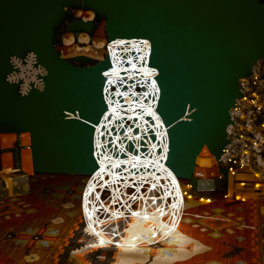 Aigostar - Decoración navideña LED para exterior LED/3,6W/31/230V 2700K 60 cm IP44 muñeco de nieve