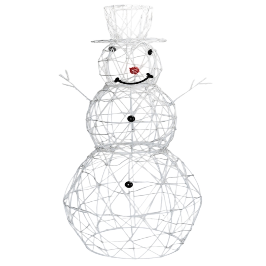 Aigostar-LED Decoración navideña exterior LED/3,6W/31/230V 6500K 90cm IP44 muñeco de nieve