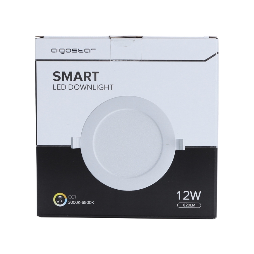 Aigostar - LED Lámpara de techo regulable 12W/230V diámetro 17 cm Wi-Fi