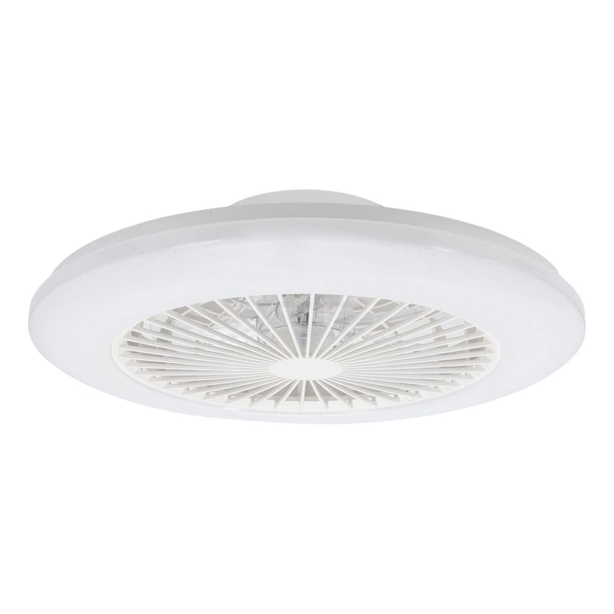 Aigostar - LED Plafón regulable con ventilador LED/40W/230V 2700-6500K diá. 48,5 cm blanco + control remoto
