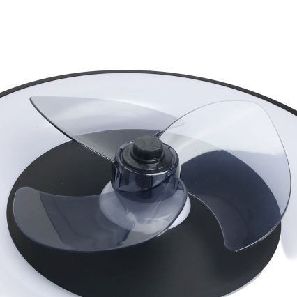 Aigostar - LED Plafón regulable con ventilador MESH LED/40W/230V 2700-6500K negro + control remoto