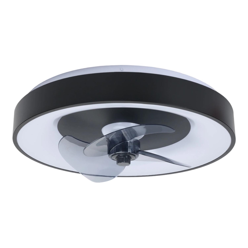 Aigostar - LED Plafón regulable con ventilador MESH LED/40W/230V 2700-6500K negro + control remoto