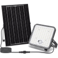 Aigostar - LED Proyector solar regulable con sensor LED/120W/3,4V 6500K IP66 8000 mAh + control remoto