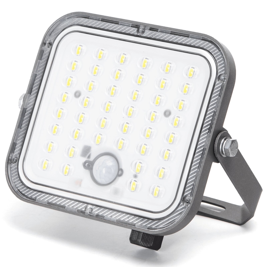 Aigostar - LED Proyector solar regulable con sensor LED/80W/3,4V 6500K IP66 4000 mAh + control remoto