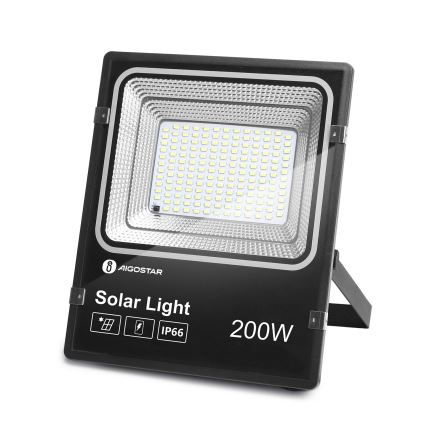 Aigostar - LED Proyector solar regulable LED/200W/3,2V IP66 15000 mAh + control remoto