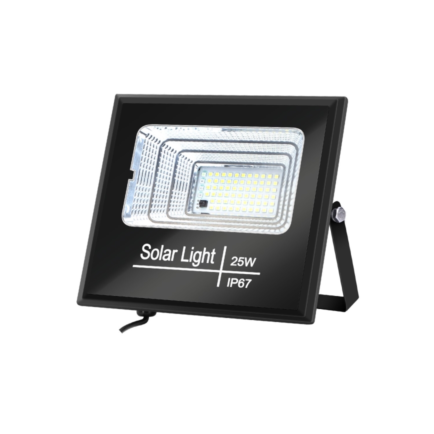 Aigostar - LED Proyector solar regulable LED/25W/3,2V IP67 5000 mAh + control remoto