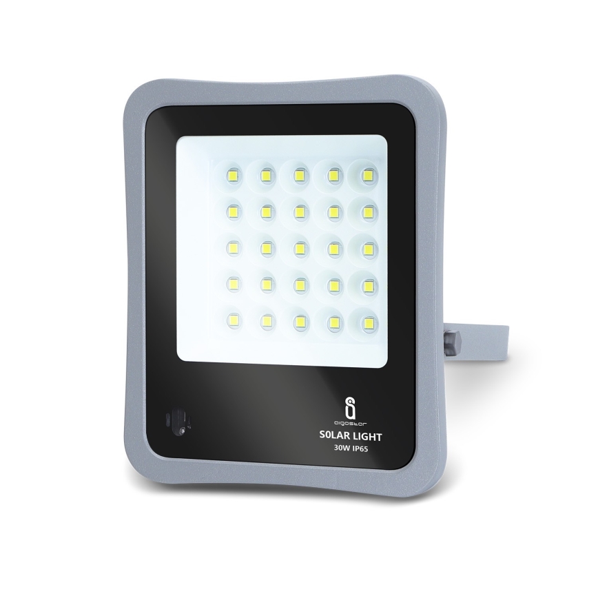 Aigostar - LED Proyector solar regulable LED/30W/3,2V 20000 mAh IP67 + control remoto