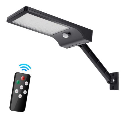 Aigostar - LED Regulable solar lámpara con sensor LED/2,3W/5,5V IP65 1800 mAh + control remoto