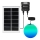 Aigostar - LED RGB Lámpara de araña solar regulable MESH LED/20W/3,7V 4000 mAh 2700K-6500K IP65 diá. 20 cm
