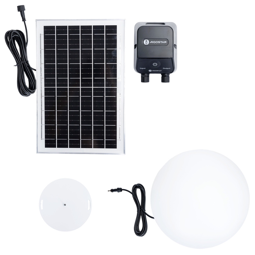 Aigostar - Lámpara exterior regulable LED RGBW MESH LED/35W/3,7V 4000mAh 2700-6500K IP65 diámetro 50 cm + mando a distancia