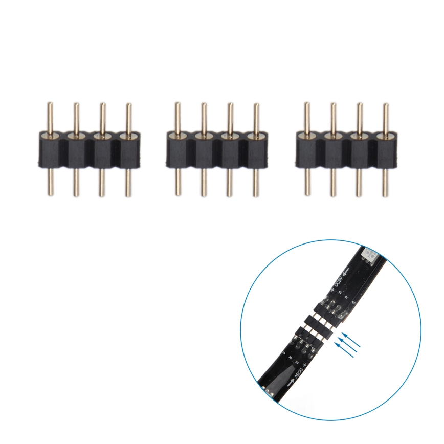 Aigostar - Tira LED RGB Smart Dimmable 4x0,5m LED/4,5W/5V Wi-Fi + control remoto