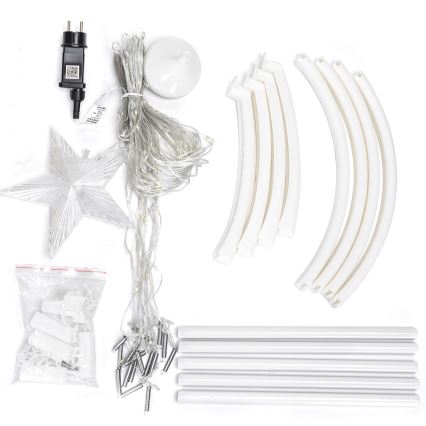 Aigostar - Decoración navideña LED exterior RGBICW, 165 LEDs/230 V, 1,8 m, IP44, con mando a distancia