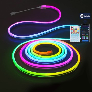 Aigostar - LED RGBICW Guirnalda navideña para exterior 90xLED 3m IP44 + mando a distancia