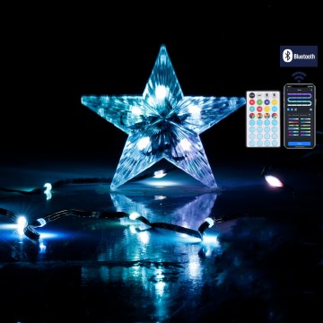 Aigostar - LED RGBICW Guirnalda navideña para exteriores 50xLED 5m IP44 + mando a distancia