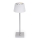 Aigostar - LED RGBW Lámpara de mesa recargable y regulable para exterior LED/4W/5V 3600mAh blanco/cromo mate IP54