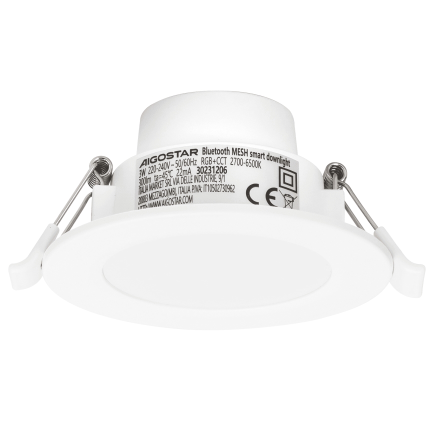 Aigostar - LED RGBW Lámpara empotrable regulable para el baño MESH Inteligente LED/3W/230V 2700-6500K IP44