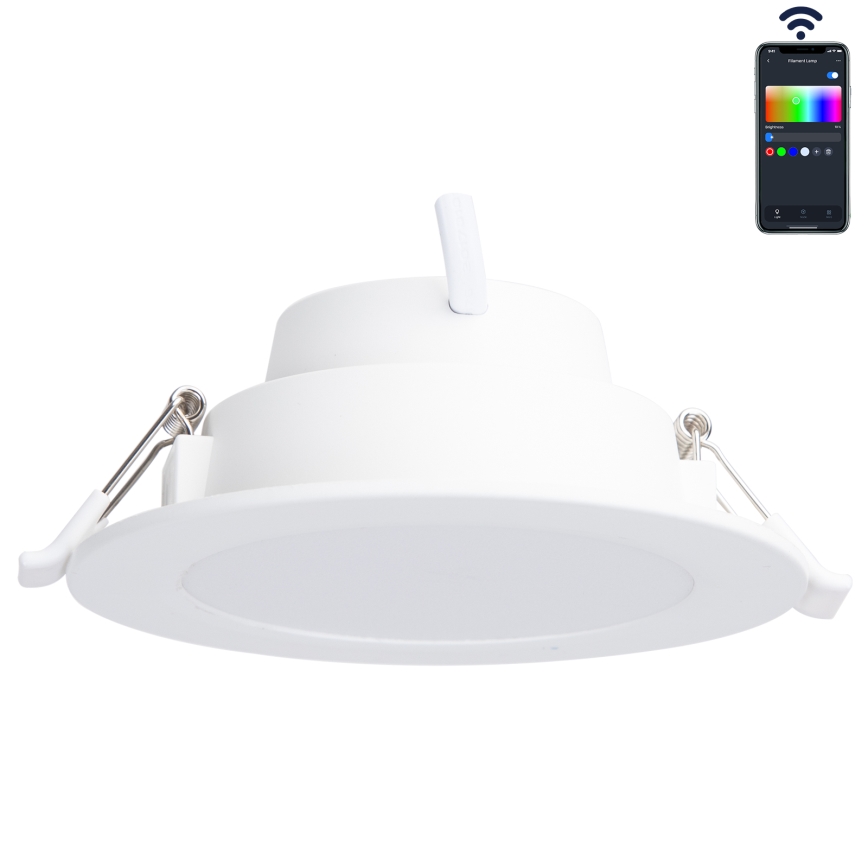 Aigostar - LED RGBW Lámpara empotrable regulable para el baño MESH Inteligente LED/9W/230V 2700-6500K IP44