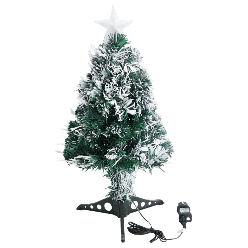 Aigostar - Árbol de Navidad LED para exterior 55 LEDs/8 funciones 0,6 m IP44 multicolor