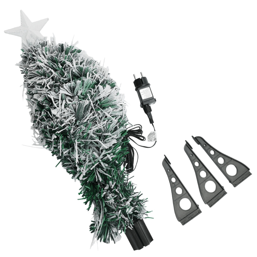 Aigostar - Árbol de Navidad LED para exterior 55 LEDs/8 funciones 0,6 m IP44 multicolor